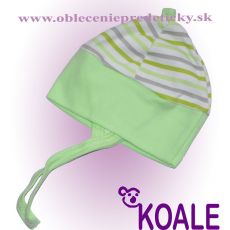 Novorodenecká čiapočka zelená