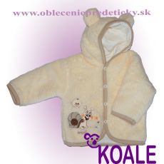 Podšitý kabátik pre bábätko Slimák 74