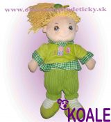 Látková - plyšová bábika Malgosia zelená