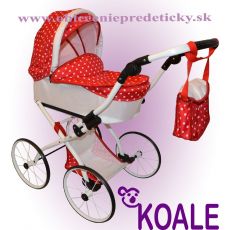 Kočík pre bábiku moderný - retro