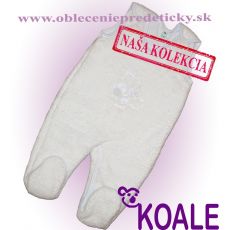Biele podšité dupačky Snail 74