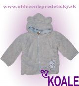 Teplý kabátik s kapucňou Zajačik 80