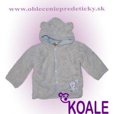 Teplý kabátik s kapucňou Zajačik 80