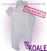 Biely chlpatý overal Snail 56,68,74