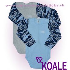 Maskáčové detské body 116,122