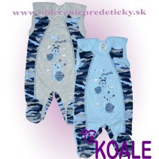 Maskáčové dupačky 56,62,68,74