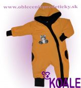 Teplákový overal pre Bábätko Medvedík čistotný 56,68,74