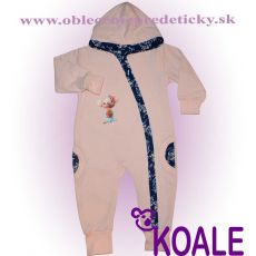 Teplákový overal pre dievča Myška 56,80,86