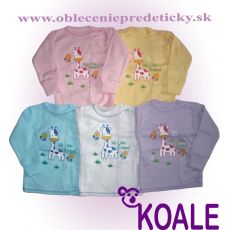 Bavlnená kojenecká košieľka Žirafa